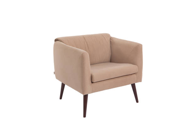 istock armchair. Modern designer chair on white background. 899410822