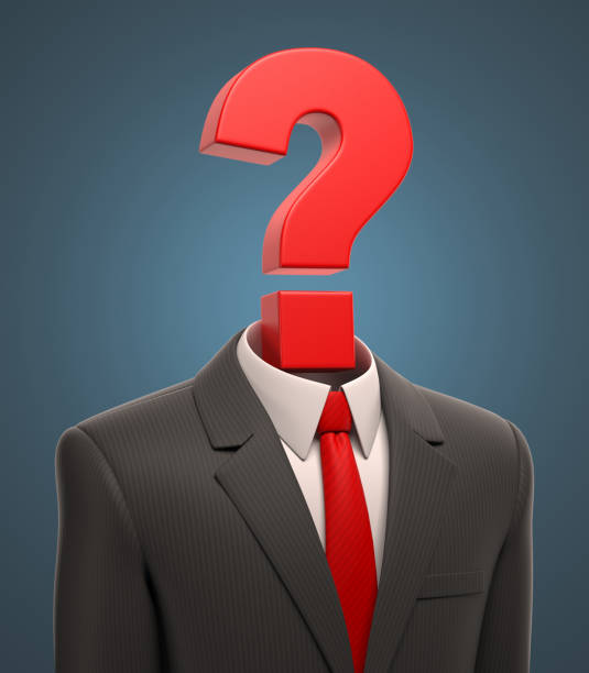 istock Business suit with question mark 3d illustration 899411250