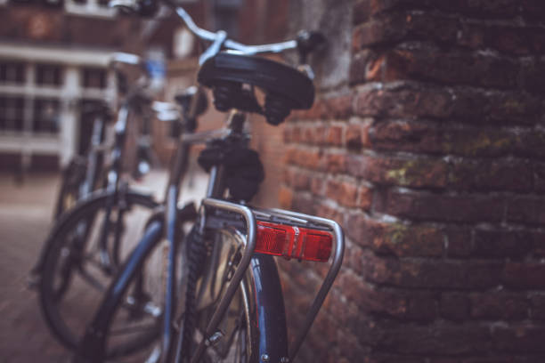 istock Old bicycle on the street. 899411878