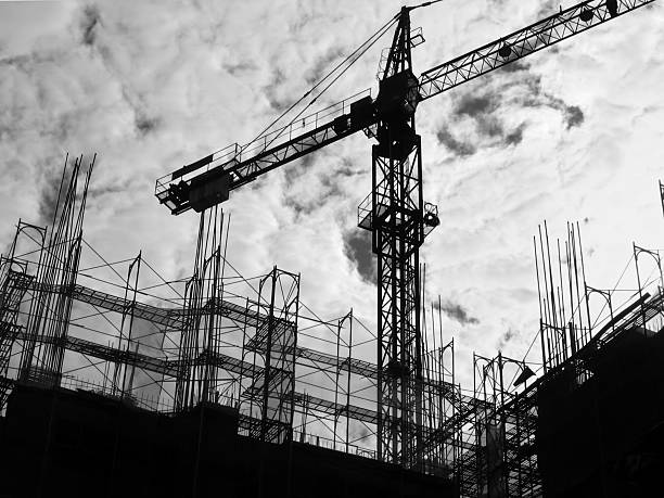 istock The silhouette of a construction site at dusk 89941372