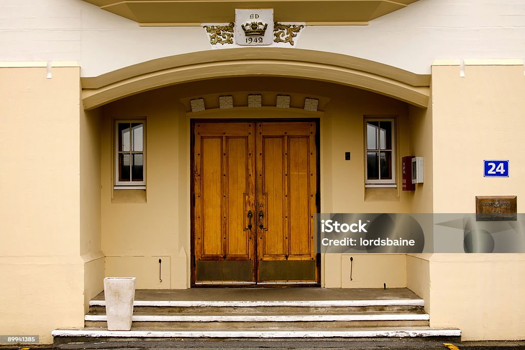 Türen der hall - Lizenzfrei Beton Stock-Foto