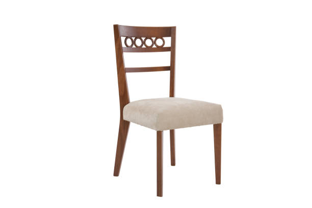 istock Wood chair. Object isolated of white background 899415104
