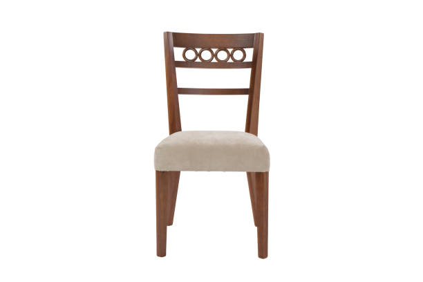istock Wood chair. Object isolated of white background 899415156