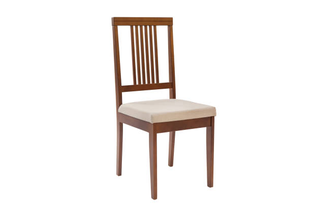 istock Wood chair. Object isolated of white background 899415204