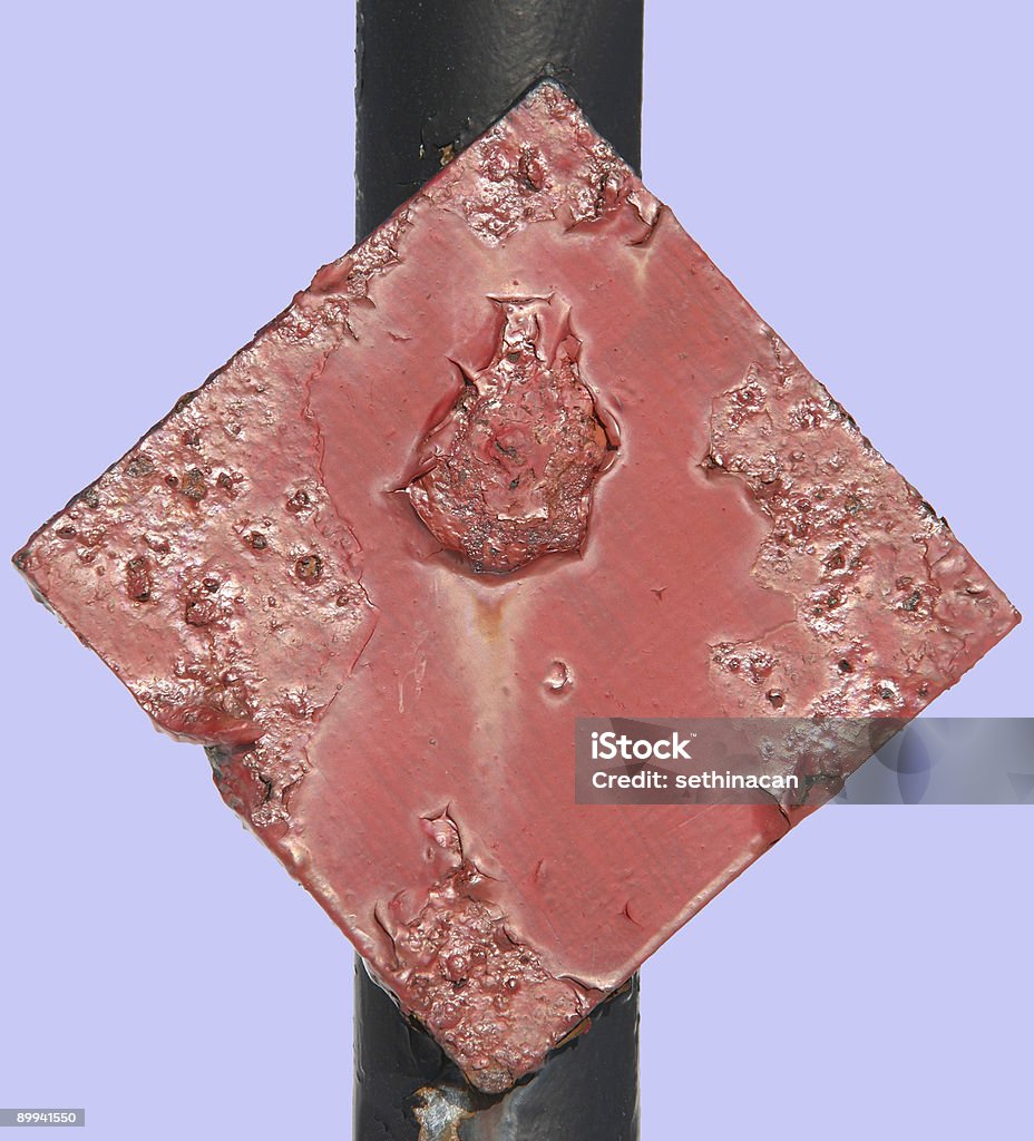 Warnung diamond - Lizenzfrei Rot Stock-Foto