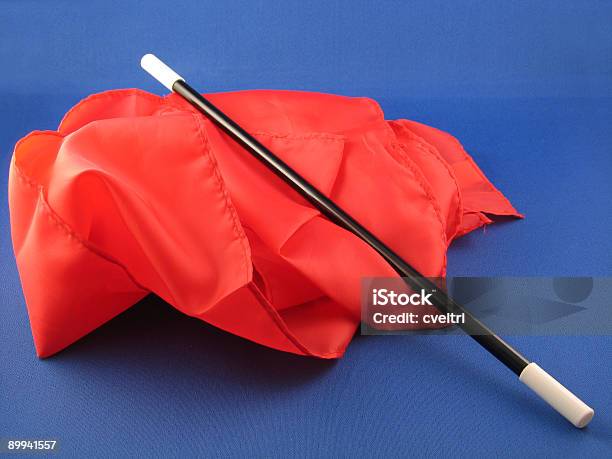 Magic Wand And Handkerchief Stock Photo - Download Image Now - Handkerchief, Magic Wand, Magician