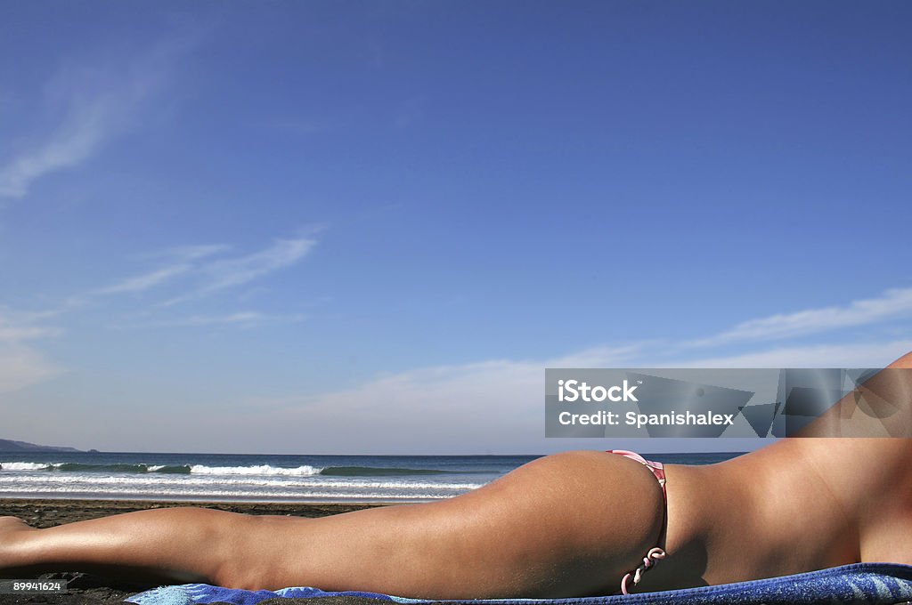 Bikini-Lounger - Lizenzfrei Strand Stock-Foto