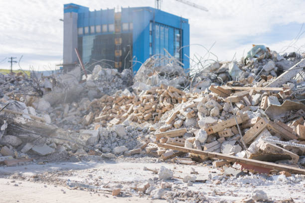istock Piles of rubble at construction site 899418600