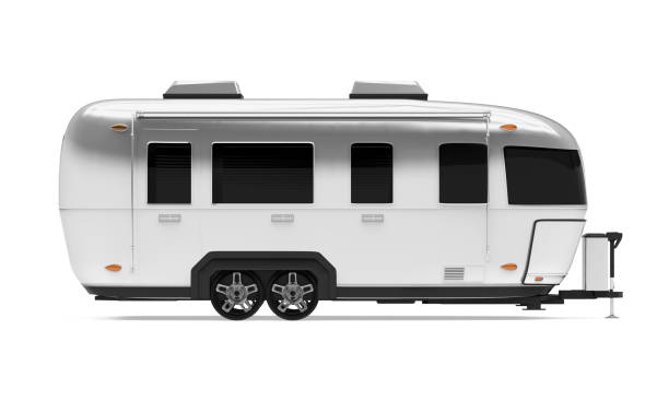 istock Vintage Camper Trailer Isolated 899422284