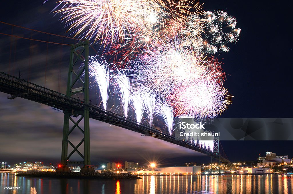 Fireworks  Blue Stock Photo