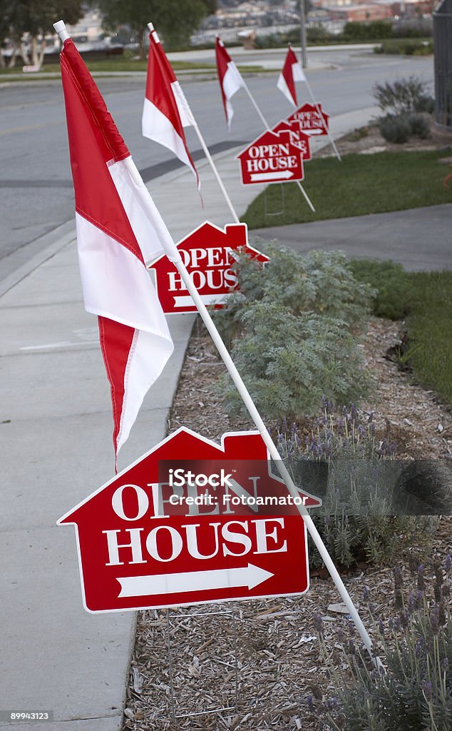 Open house signs  Open House - Real Estate Stock Photo