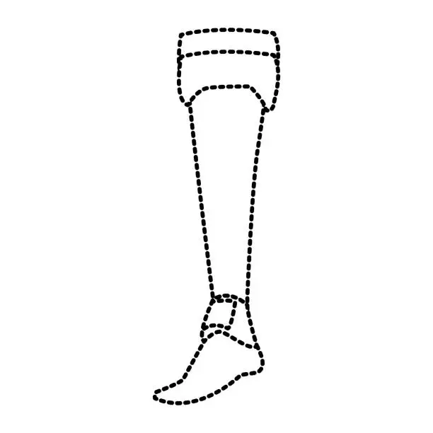 Vector illustration of Women warrior boot