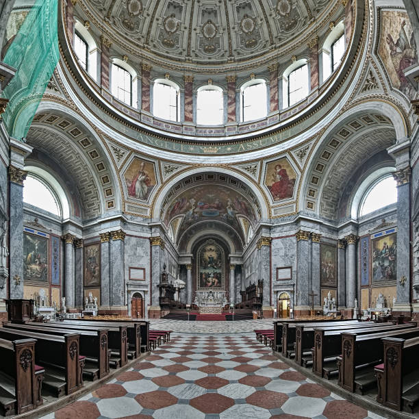 Interior of Votive Church in Vienna, Austria