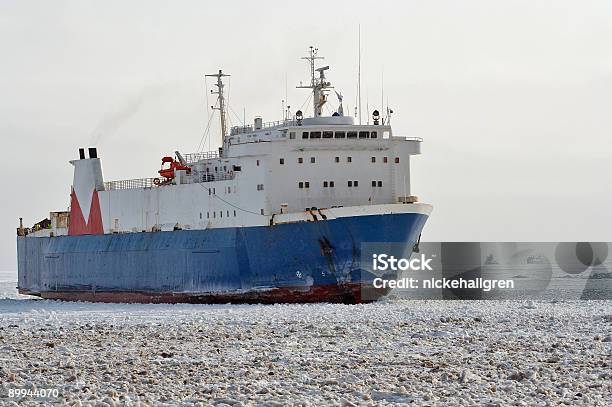 Cargo Ship Stock Photo - Download Image Now - Finland, Ice, Bay of Water