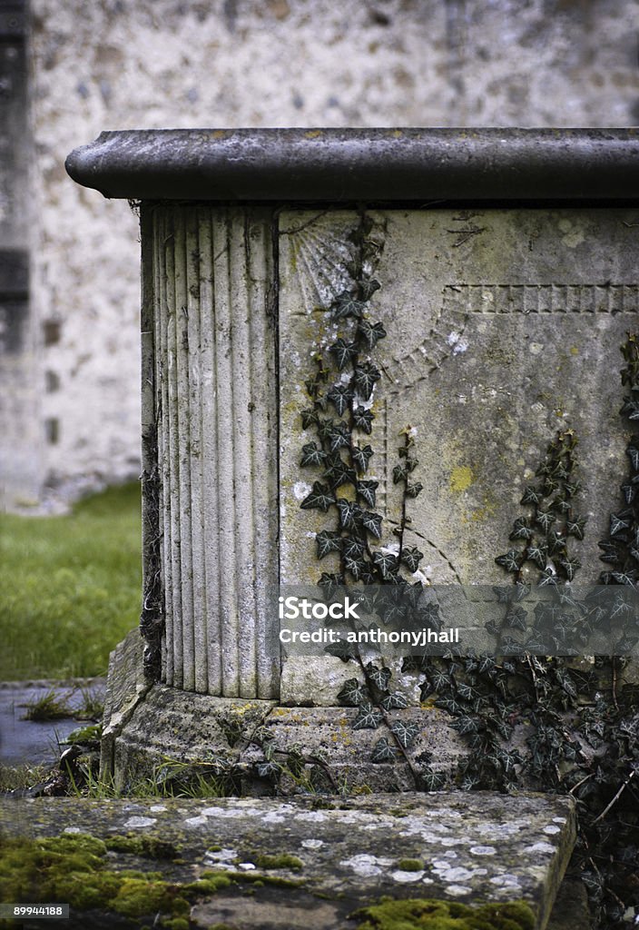 Churchyard tomb and ivy 1  Abandoned Stock Photo