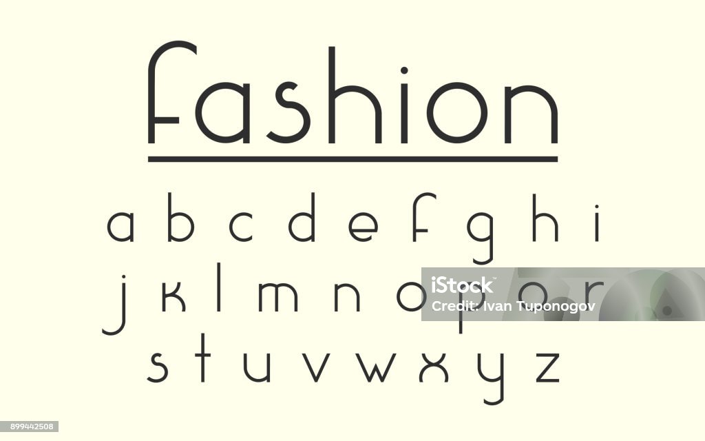 Moda Alphabet Letters Ilustración de Alfabeto Y Moderno Moda Vector Font y más Vectores ...