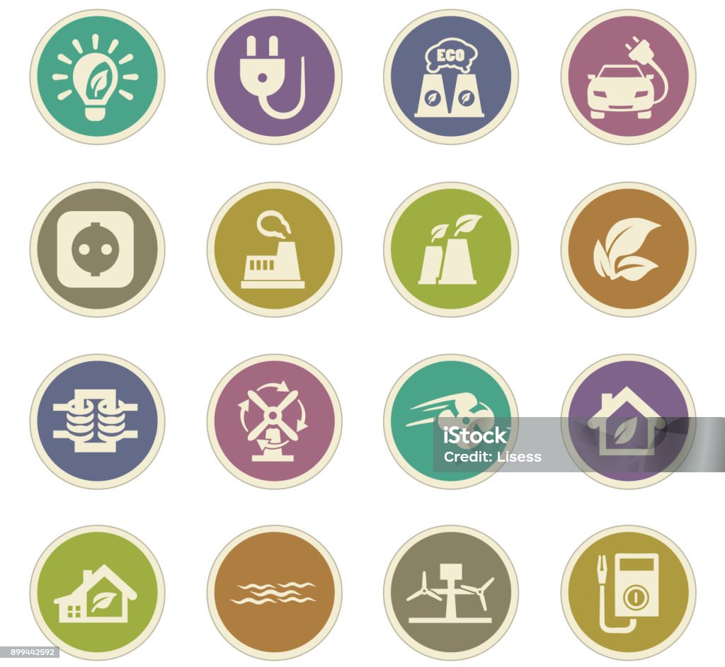 Another Power Source Sticker Alternative Energy Paper Stickers Stock Illustration - Download Image ...