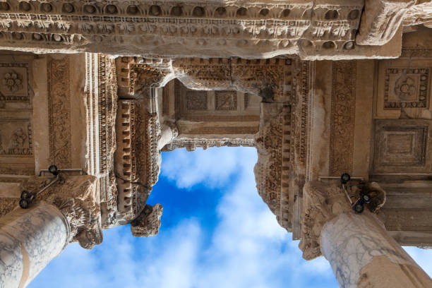 istock Ephesus - the fronton of the library 899442814