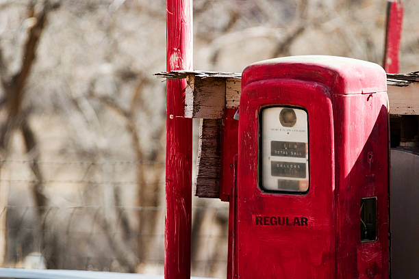 Old gas pump. stock photo