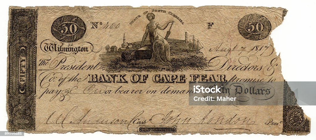 Bank of Cape Fear  1950-1959 Stock Photo