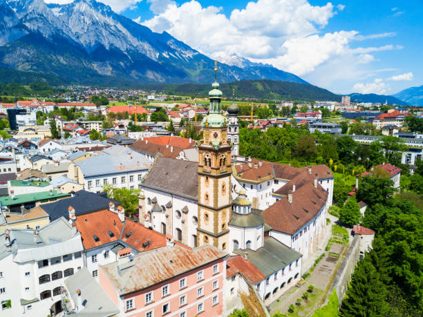 istock Hall Tirol aerial view 899447066