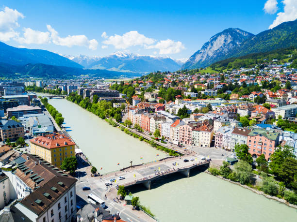 istock Innsbruck aerial view, Austria 899447078