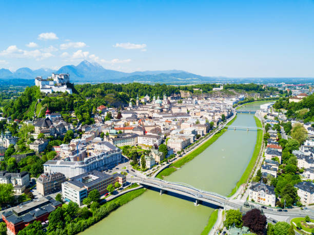 istock Salzburg aerial view, Austria 899447156