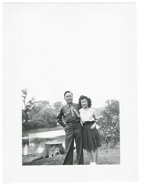 istock Military Couple at the Lake 89944951