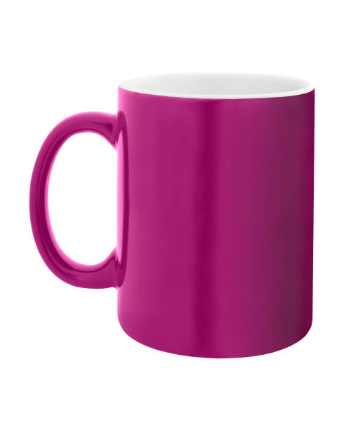 istock Hot pink fuchsia classic blank empty cup mug isolated white 899449556