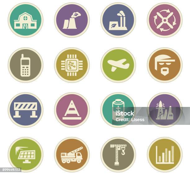 Industries Sticker Industry Paper Stickers Stock Illustration - Download Image Now ...
