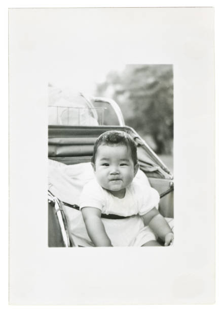 istock Little Asian Baby in a Stroller 89945093