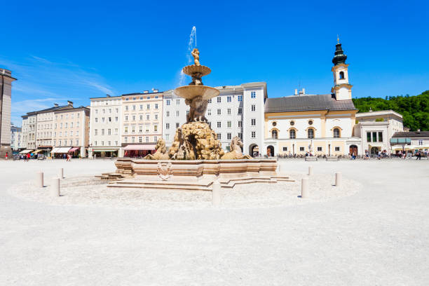 istock Residenzplatz square in Salzburg 899453656