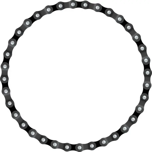 Vector illustration of Chain Circle