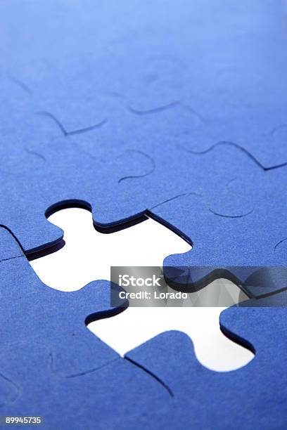 Peças Dopuzzle - Fotografias de stock e mais imagens de Ausência - Ausência, Azul, Cheio