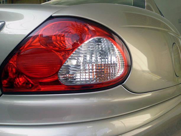 istock Back lights of a car 89946090