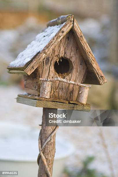 Birdhouse 있는 인공눈 0명에 대한 스톡 사진 및 기타 이미지 - 0명, 겨울, 계절