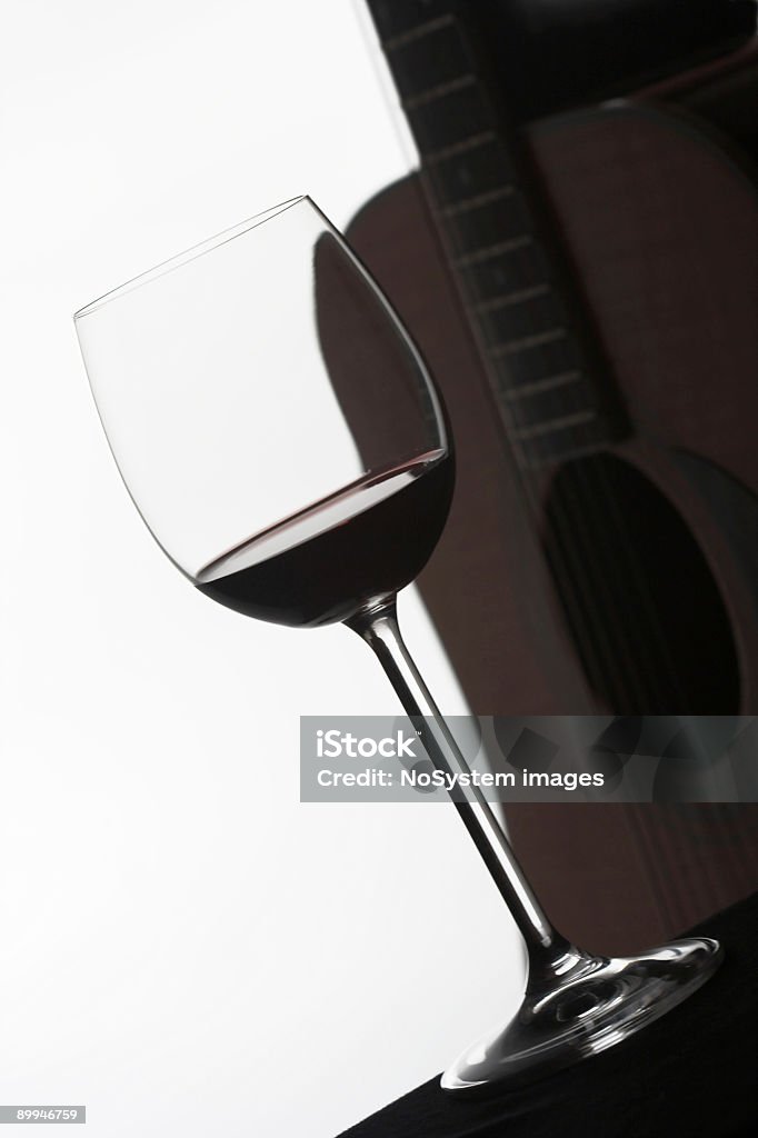 Wein & Gitarre - Lizenzfrei Musik Stock-Foto