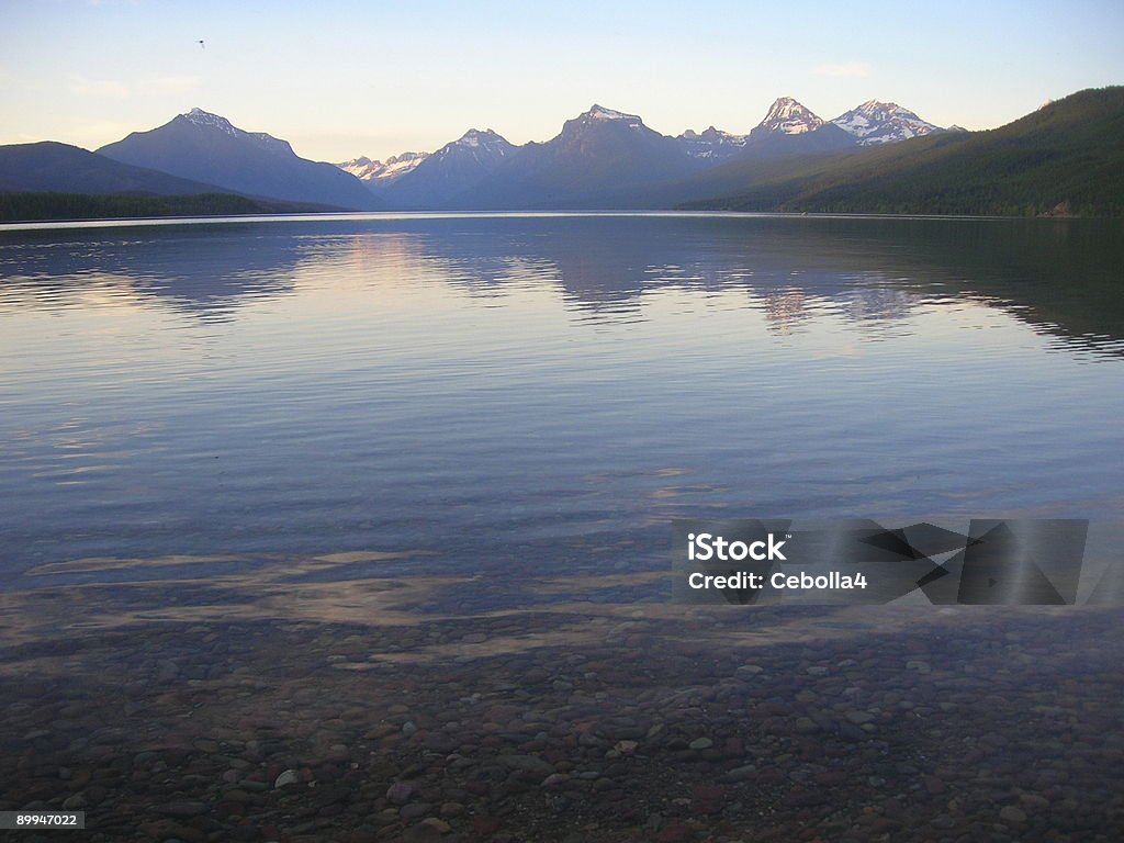 Lake McDonald Glacier National Park - Zbiór zdjęć royalty-free (Bez ludzi)