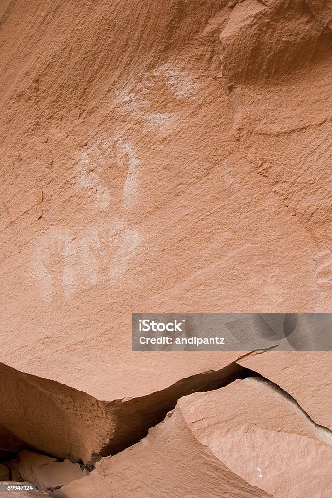 Pictograph Hände - Lizenzfrei Anasazi Stock-Foto