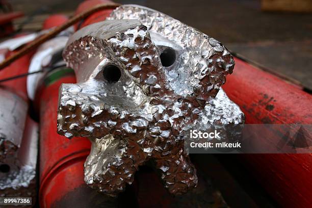 Impianto Di Perforazione Petrolifera Piattaforma Drill Bit Primo Piano Denti Dettaglio - Fotografie stock e altre immagini di Noia