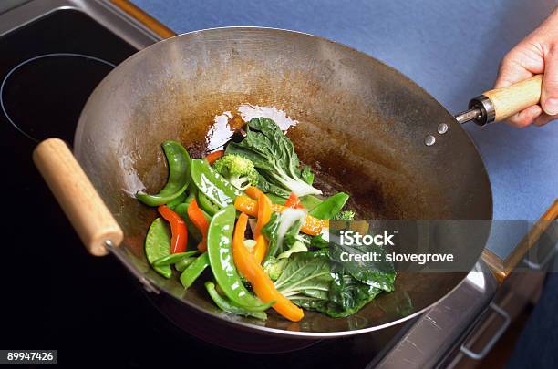 Stir Fry Stock Photo - Download Image Now - Broccoli, Chef, Color Image