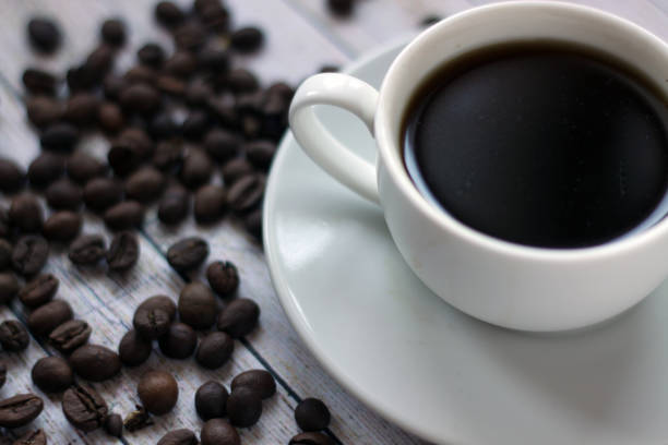 istock Coffee beans and a cup of coffee 899475576