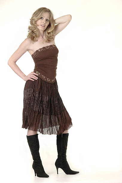 istock Woman in brown dress 89947904