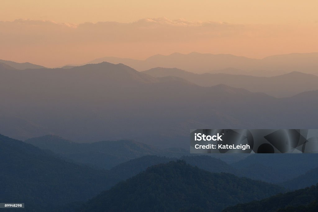 Serene Mountain Sunset  Abstract Stock Photo