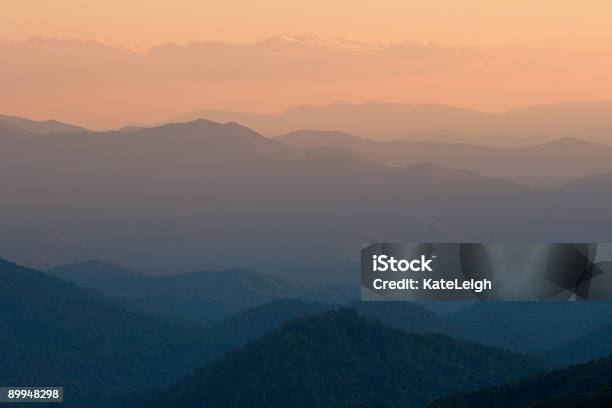 Serene Mountain Sunset Stock Photo - Download Image Now - Abstract, Aerial View, Appalachia