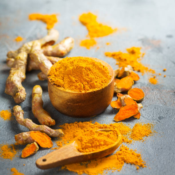 istock Raw turmeric root curcuma longa powder 899483222
