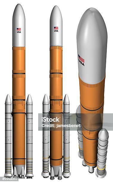 Costellazione Cargo Space Veicolo Isolato - Fotografie stock e altre immagini di Combustibile fossile - Combustibile fossile, Forze armate statunitensi, Missile - Razzo spaziale