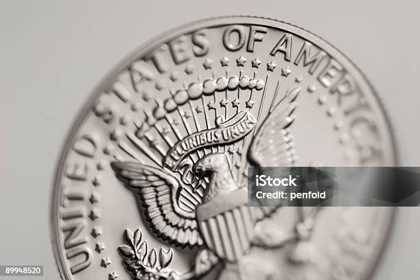 Szczegóły Połowy Dolarów Usa - zdjęcia stockowe i więcej obrazów 50 centów amerykańskich - 50 centów amerykańskich, Moneta, Bez ludzi