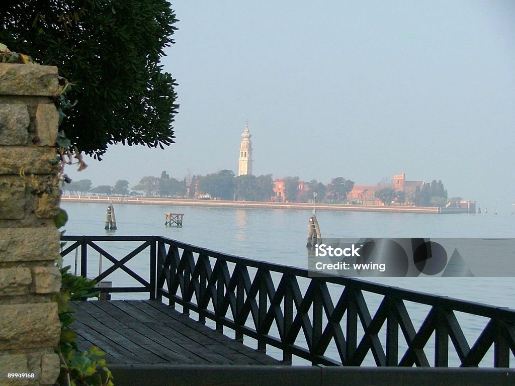 Ilha para a lagoa de Veneza - Foto de stock de Baía royalty-free