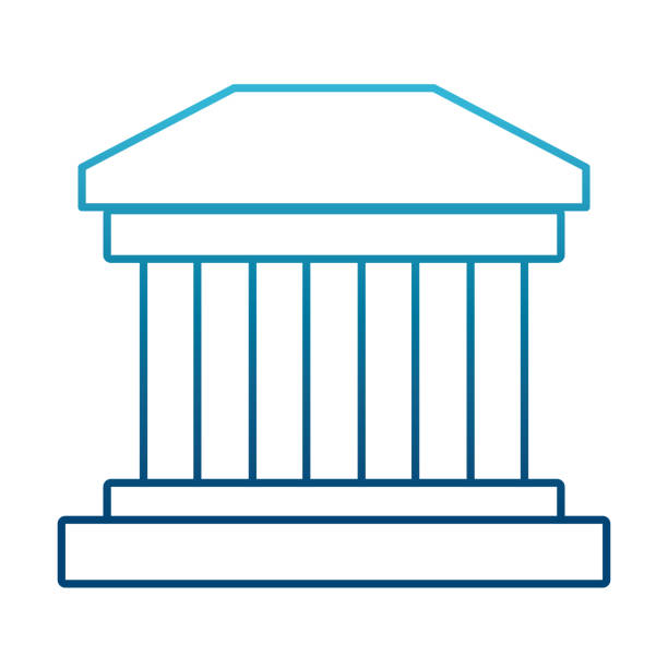 ギリシャの建物のシンボル - column pedestal greek culture washington dc点のイラスト素材／クリップアート素材／マンガ素材／アイコン素材